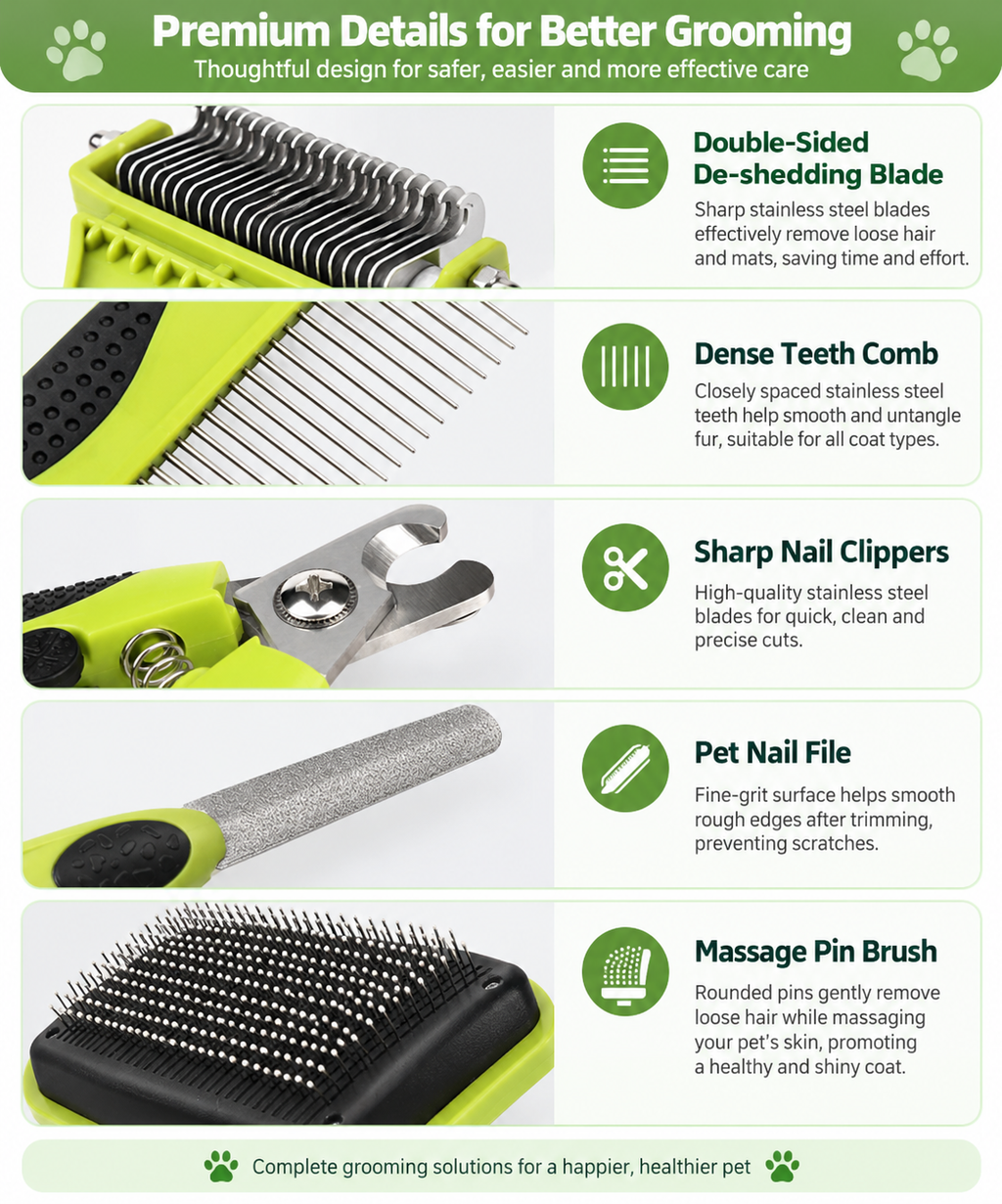 Professional Salon-Grade Complete Pet Grooming Kit