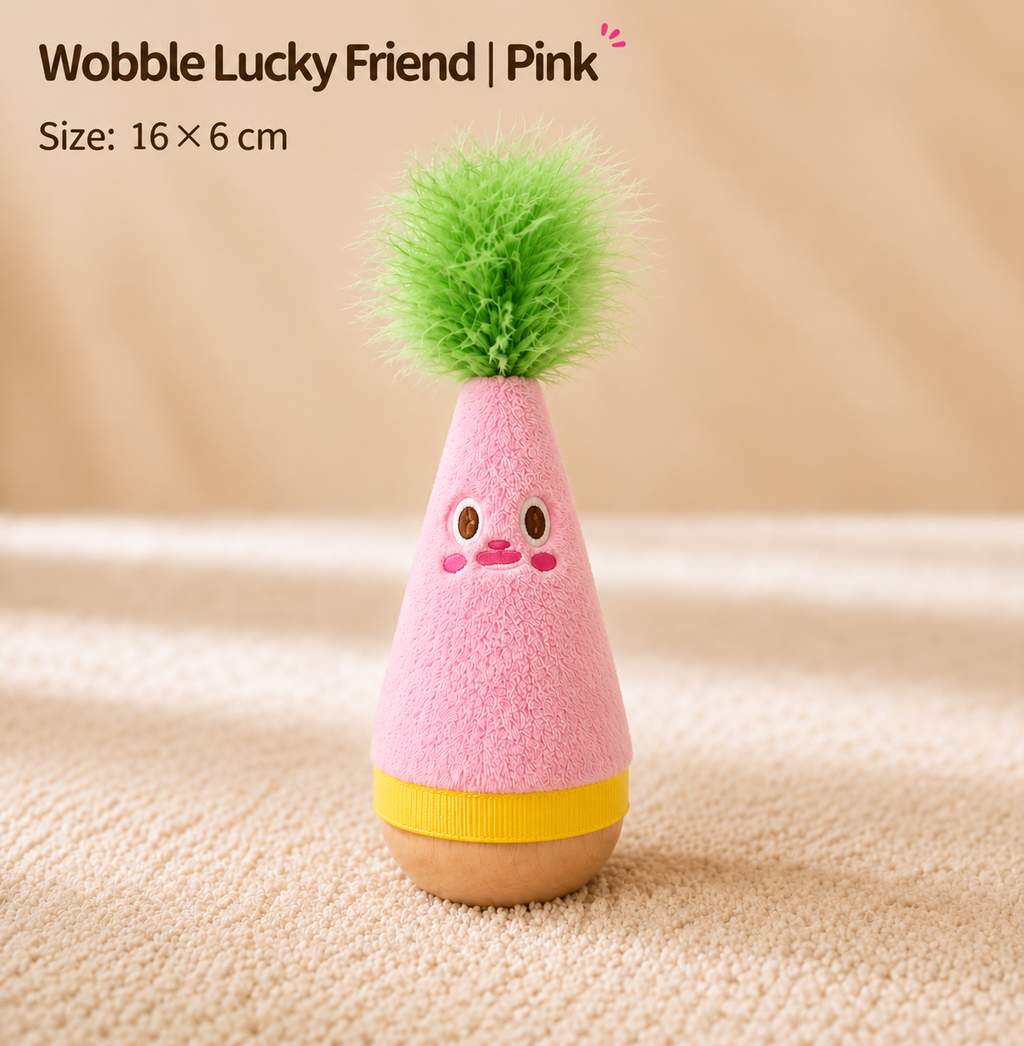 Interactive Wobble Tumbler Pet Toy - Chew-Resistant Teething & Boredom Relief Toy for Dogs and Cats
