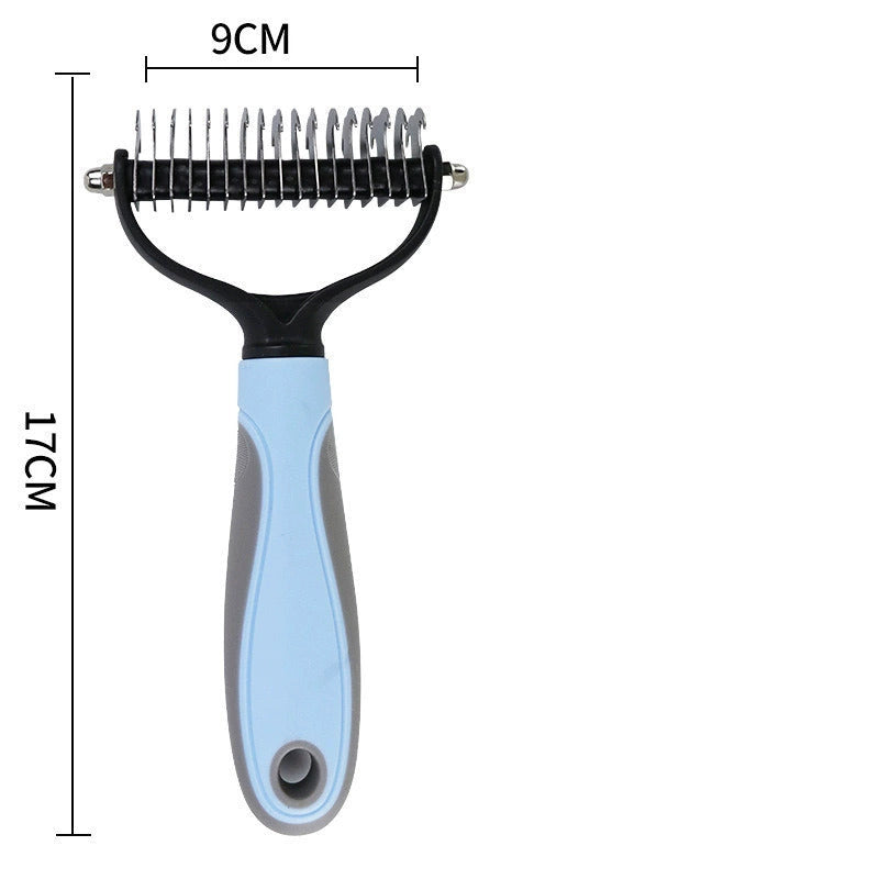 Pet Grooming Combs & Dematting Tools - Dematting Comb (LargeBlue)