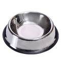 Stainless Steel Pet Bowls - Three Styles - Plain