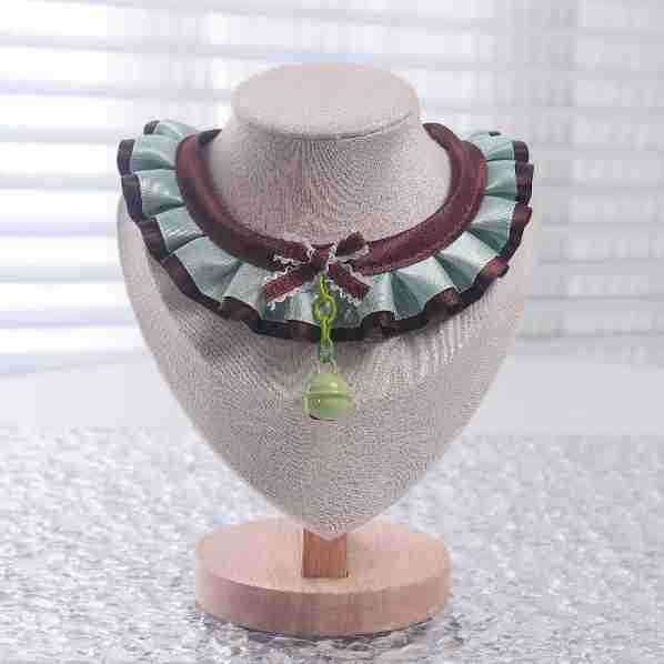 Lace Pet Collars - Butterfly, Pink & Chocolate - Chocolate