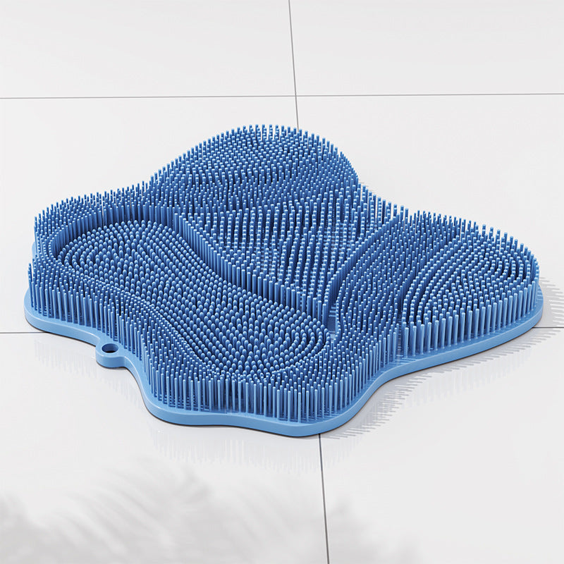 Wall-Mounted Cat Grooming & Scratching Brush - 30 x 28cm / Blue