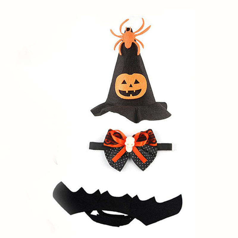Halloween Pet Costume Accessories – Hats, Wings & Sets - Set 3 / S - 45 g