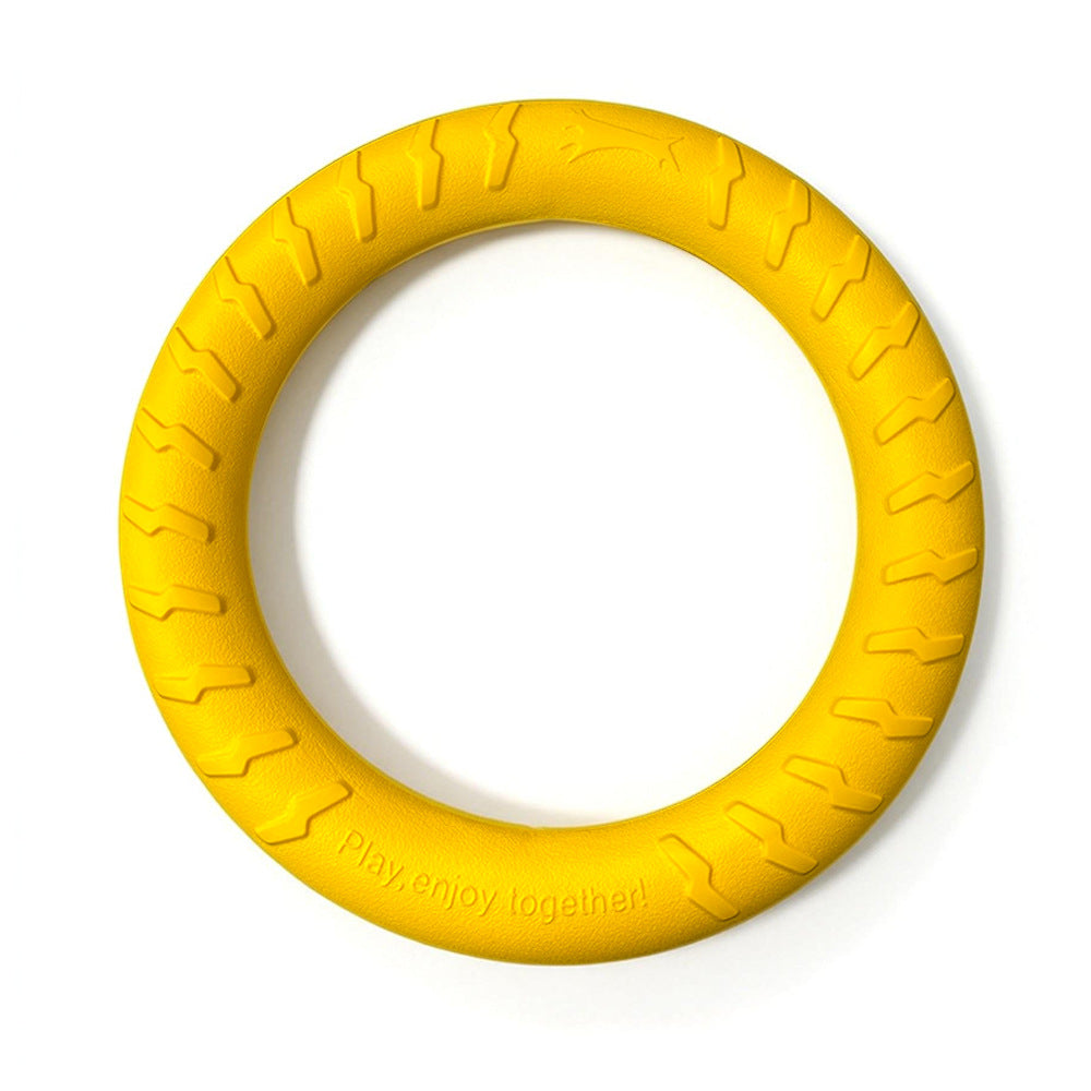 EVA Dog Balls, Rings and Fetch Toys - New Yellow Ring - 28.9 cm - 153 g