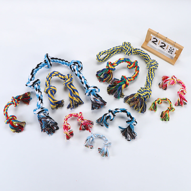 Knotted Cotton Rope Dog Toys - Tug & Chew Collection - Customizable