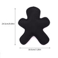 Black Oxford Fabric Crinkle Dog Toy - Black