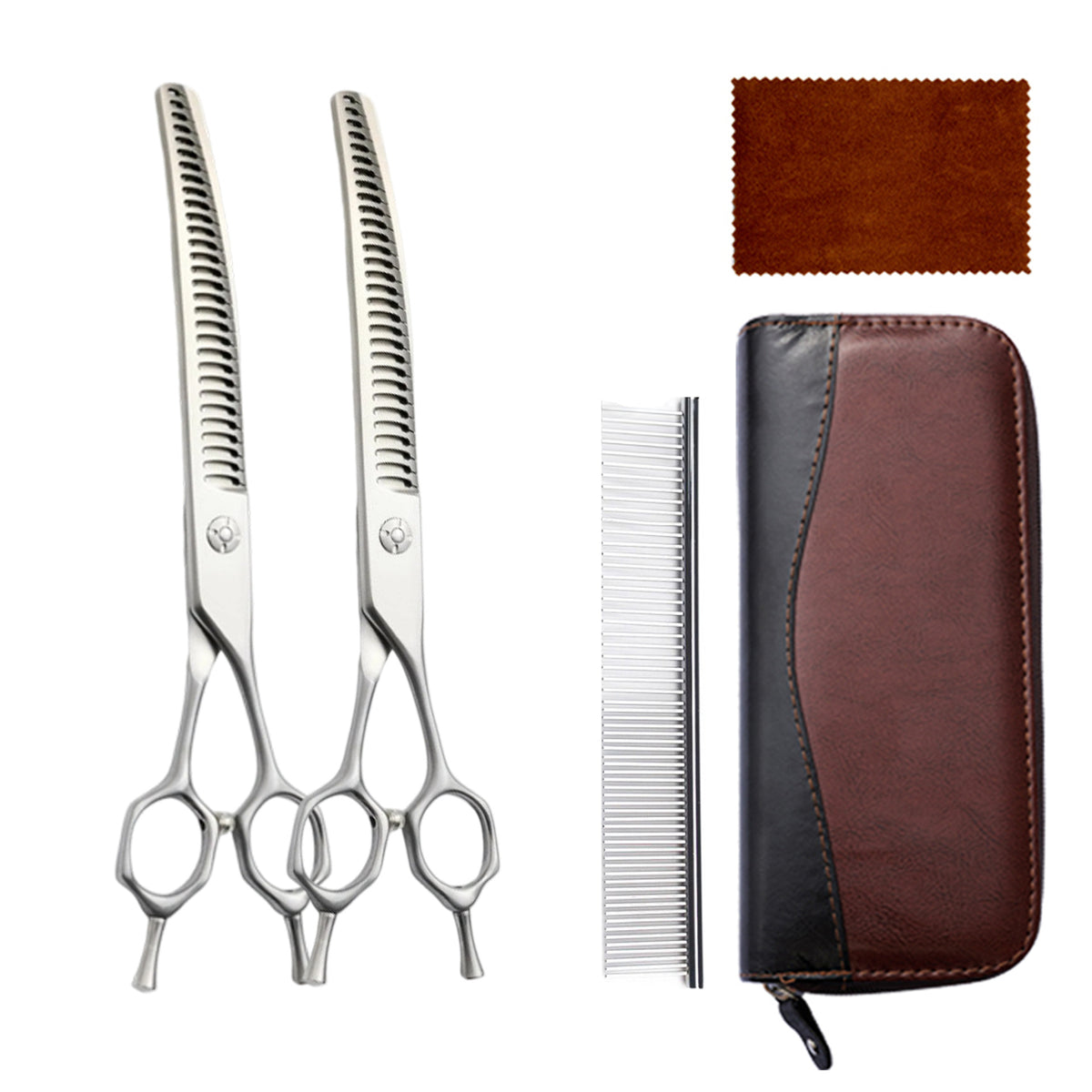 440C Stainless Steel Pet Grooming Shears & Sets - H025 Set