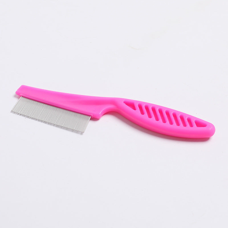 Pet Grooming Combs & Dematting Tools - LargePink / Flea Comb