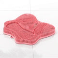Wall-Mounted Cat Grooming & Scratching Brush - 30 x 28cm / Pink
