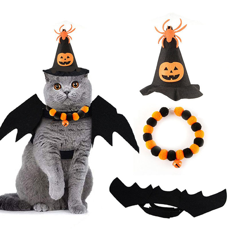 Halloween Pet Costume Accessories – Hats, Wings & Sets - Set 1 / S - 45 g