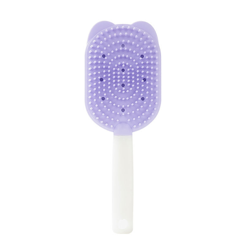 Silicone Pet Grooming & Massage Brush - Chinese-Language Packaging