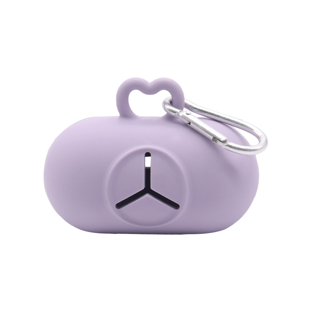 Silicone Pet Waste Bag Dispenser - Light Purple - Without Bags