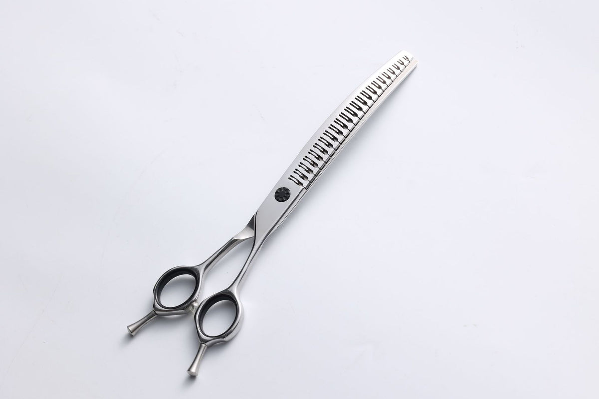 440C Stainless Steel Pet Grooming Shears & Sets - H003 7 inch Curved Blending Shears