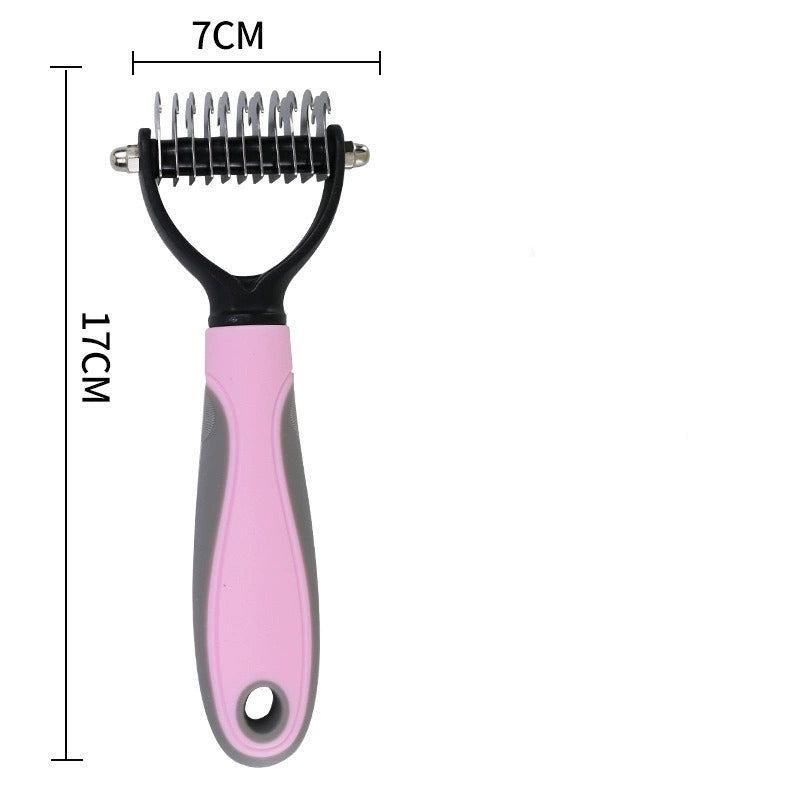 Pet Grooming Combs & Dematting Tools - Dematting Comb (SmallPink)