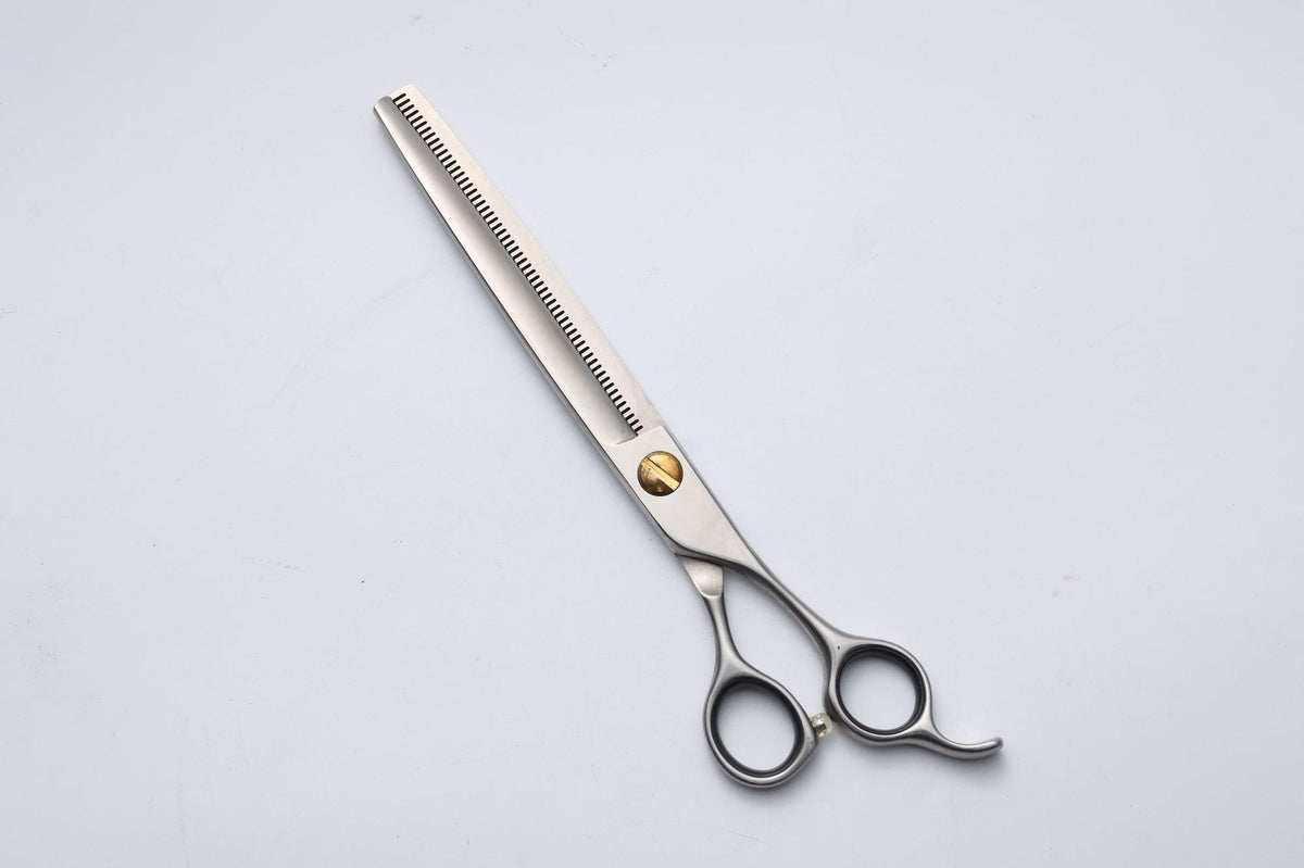 440C Stainless Steel Pet Grooming Shears & Sets - 011 7 inch Reverse-Tooth Thinning Shears