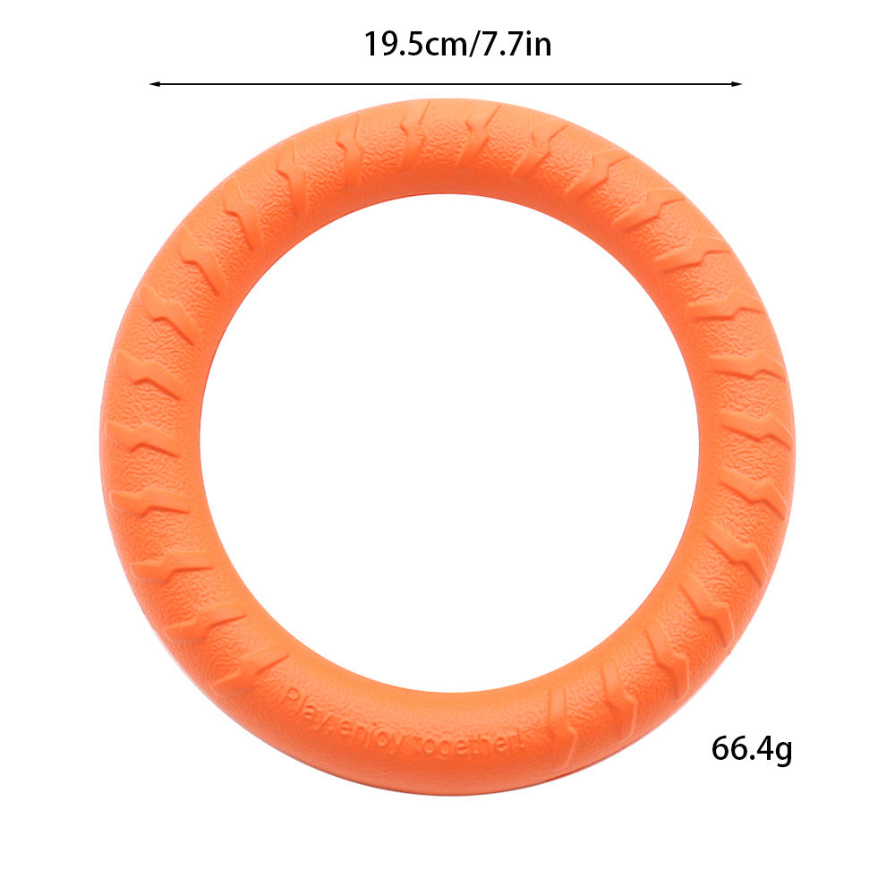 EVA Dog Balls, Rings and Fetch Toys - Small Orange Ring