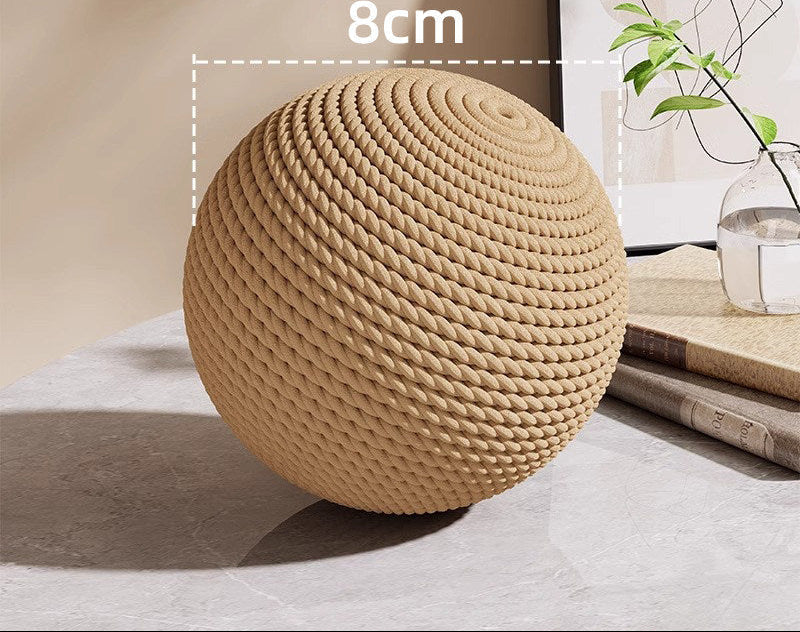 Oversized Sisal Cat Balls - Sisal Ball - Brown-Diameter Approx. 8 cm