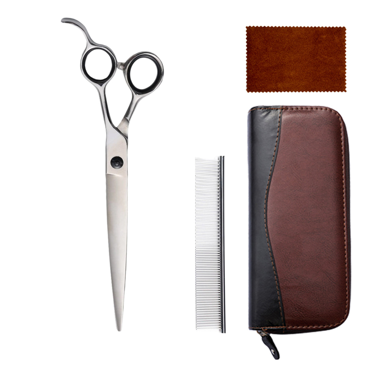 440C Stainless Steel Pet Grooming Shears & Sets - H015 Set