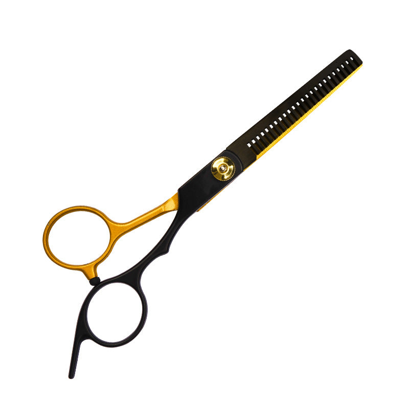 Black-Gold Pet Grooming Shears & Tool Sets - Black-Gold - Split Style-Thinning Shears