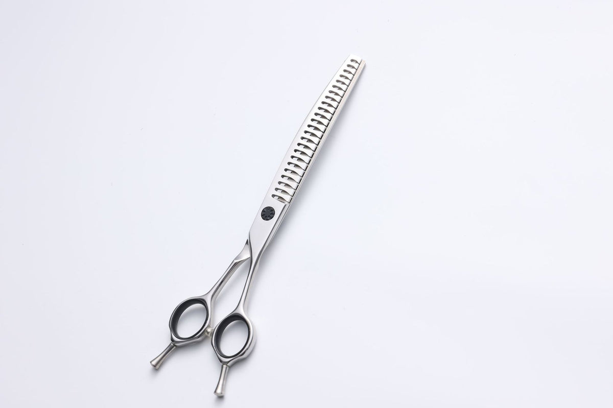 440C Stainless Steel Pet Grooming Shears & Sets - H003 7 inch Curved Fishbone Shears