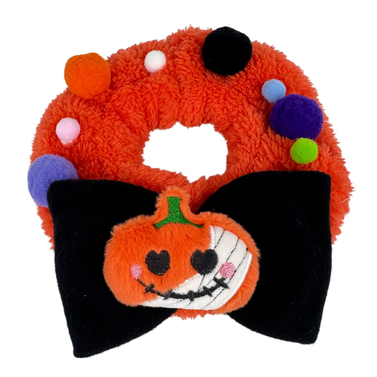 Orange Fluffy Halloween Pet Collars & Hat Sets - Orange Fluffy Collar-Pumpkin