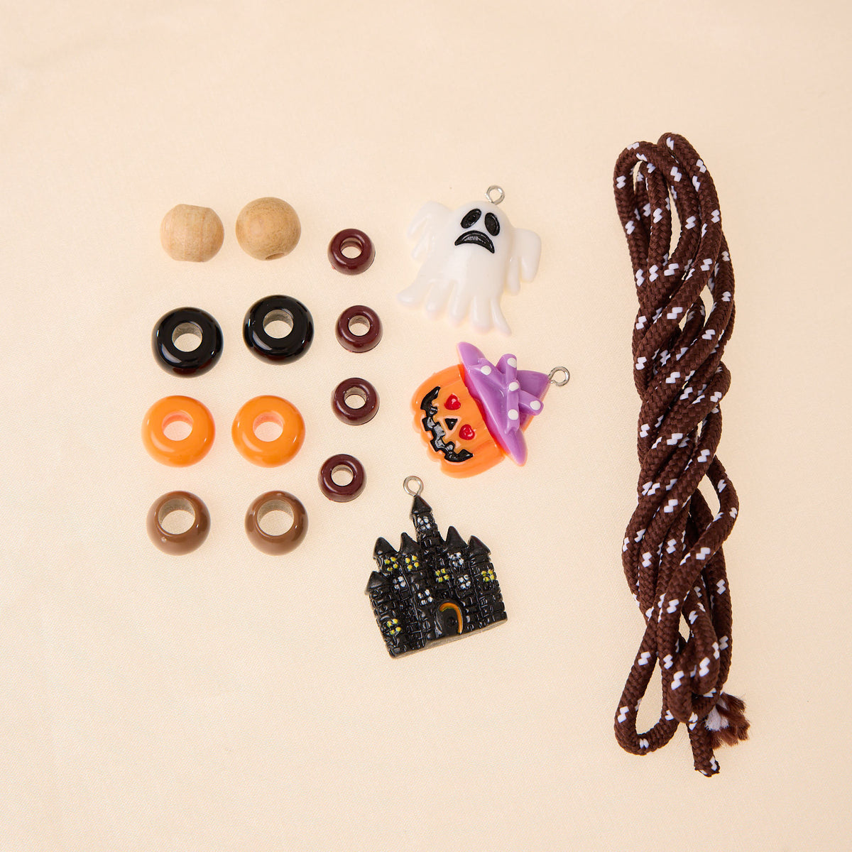 Adjustable Halloween Pet Necklace – Finished or DIY Kit - DIY Material Kit / Adjustable 23–35 cm