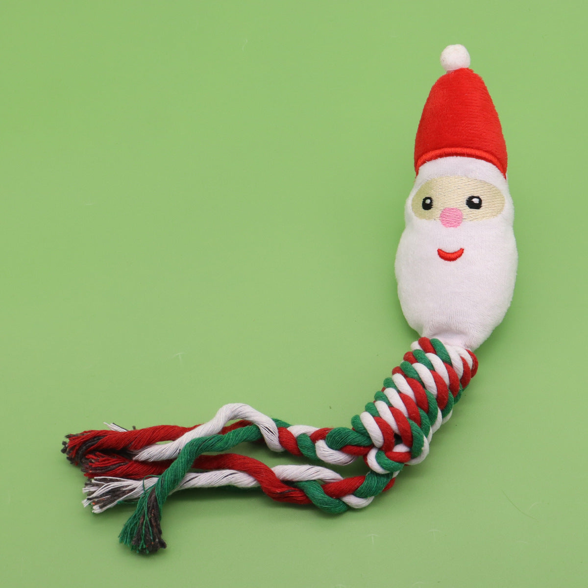 Christmas Rope Dog Toys - Santa