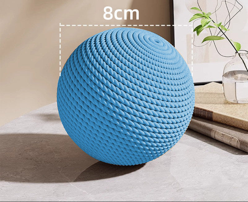 Oversized Sisal Cat Balls - Sisal Ball - Blue-Diameter Approx. 8 cm