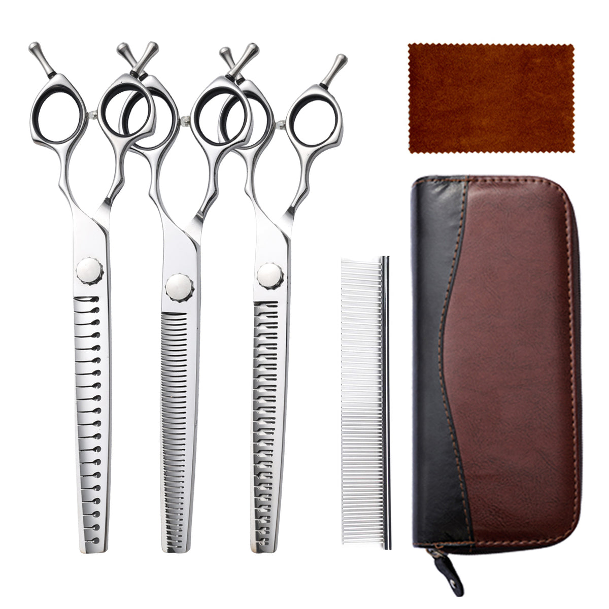 440C Stainless Steel Pet Grooming Shears & Sets - H013 Set