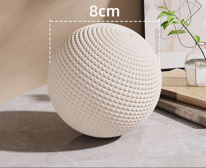 Oversized Sisal Cat Balls - Sisal Ball - White-Diameter Approx. 8 cm