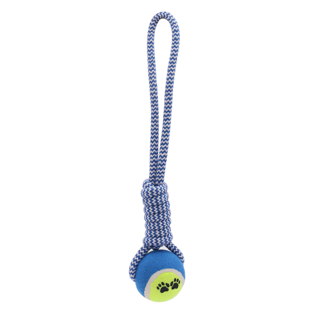 Cotton Rope Dog Toys - Ball and Tug Styles - No. 7 - Handheld Hanging Ball