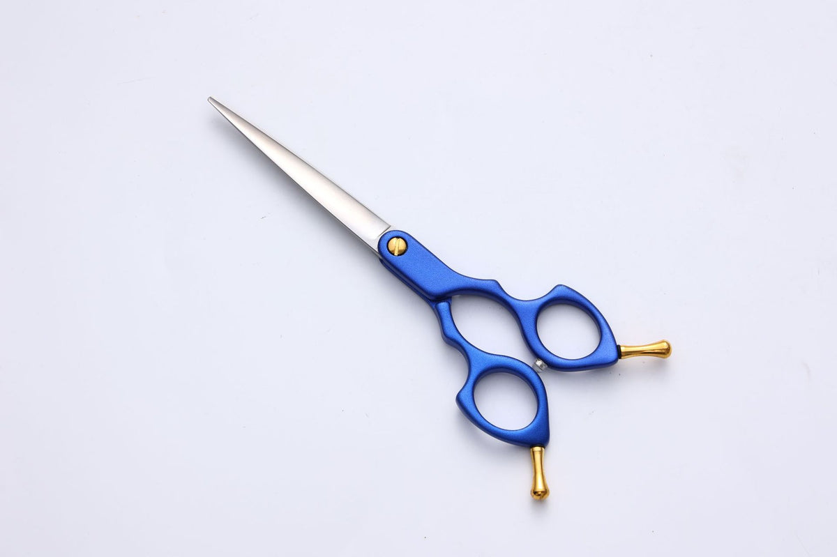 440C Stainless Steel Pet Grooming Shears & Sets - H022Blue Straight Shears