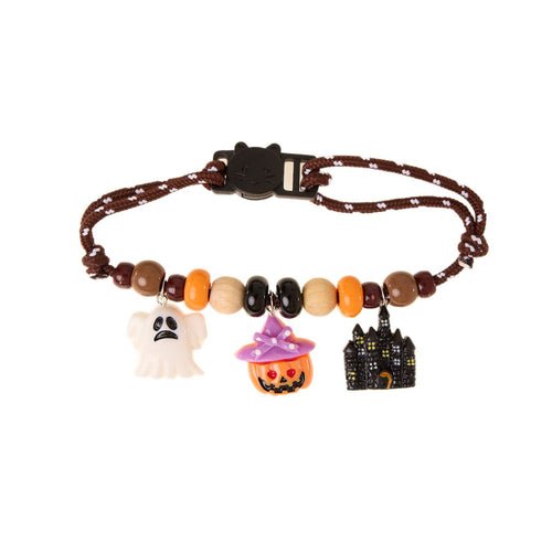 Adjustable Halloween Pet Necklace – Finished or DIY Kit - Finished Necklace / Adjustable 23–35 cm