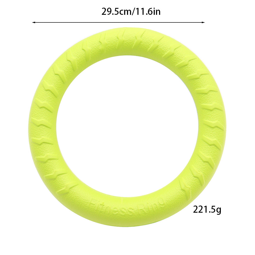 EVA Dog Balls, Rings and Fetch Toys - Large Green Ring - 29.5 cm - 221.5 g