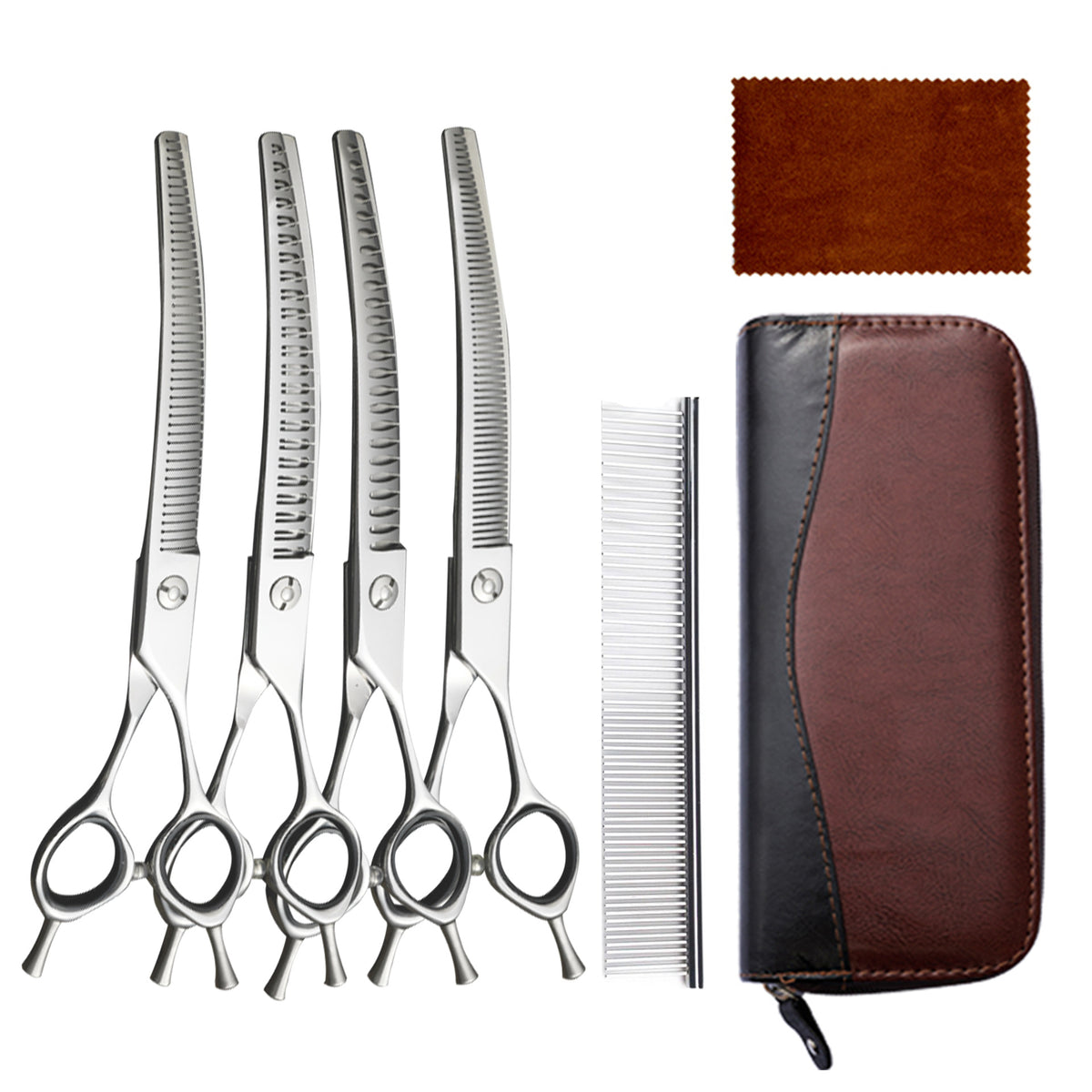 440C Stainless Steel Pet Grooming Shears & Sets - H023 Set ( 7 inch )