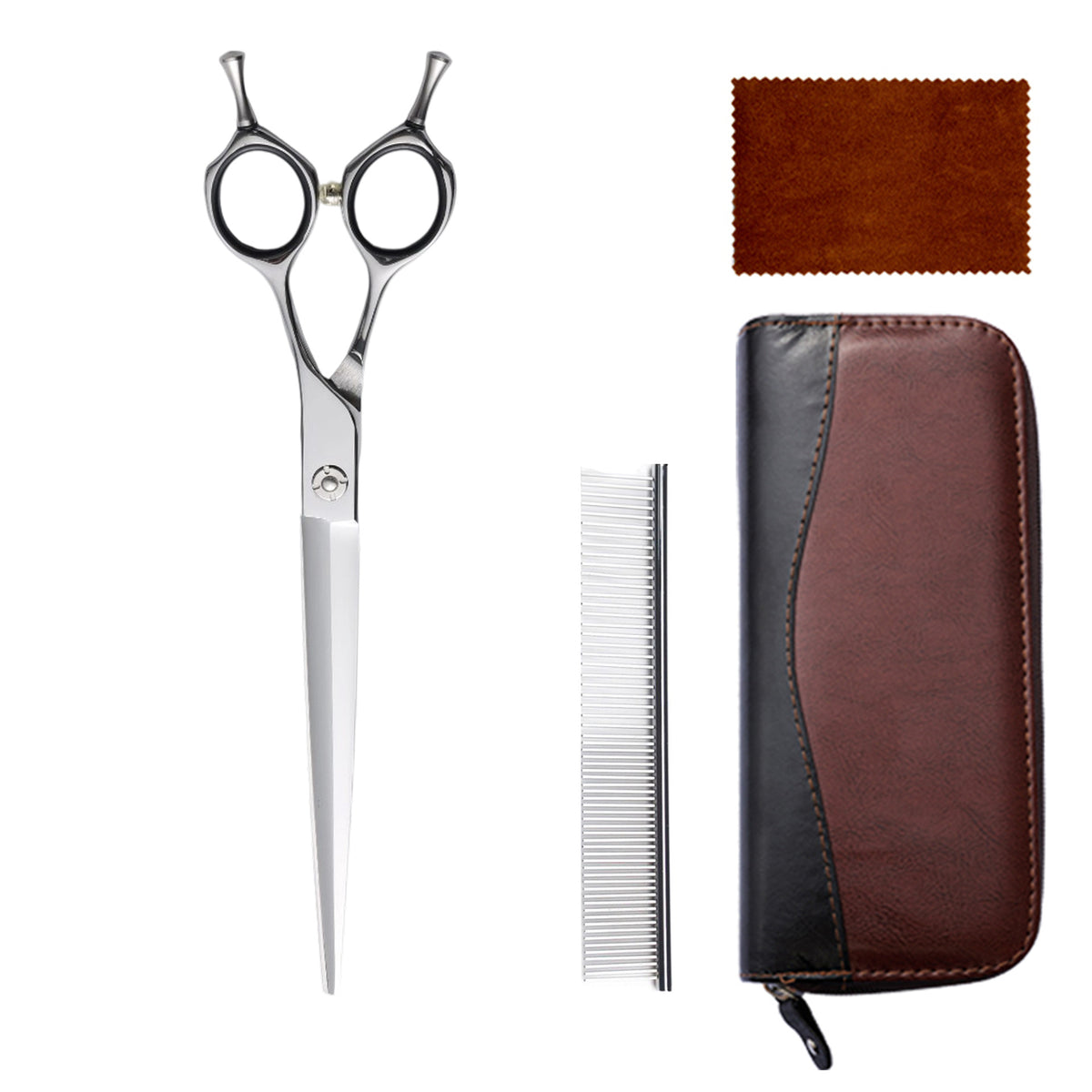 440C Stainless Steel Pet Grooming Shears & Sets - H017 Set