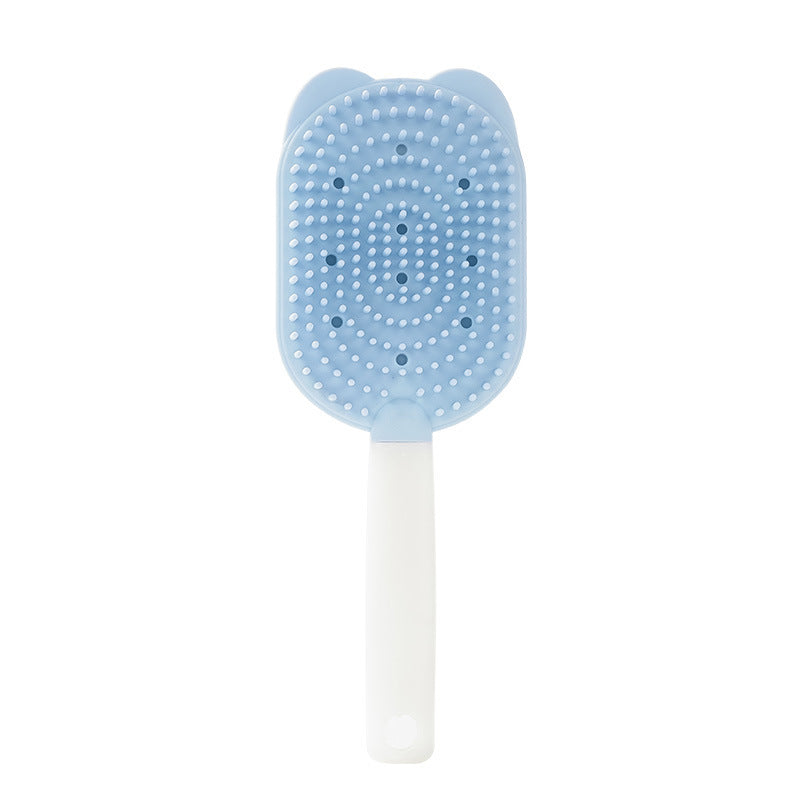 Silicone Pet Grooming & Massage Brush - Chinese-Language Packaging