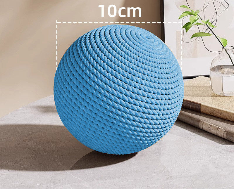 Oversized Sisal Cat Balls - Sisal Ball - Blue-Diameter Approx. 10 cm