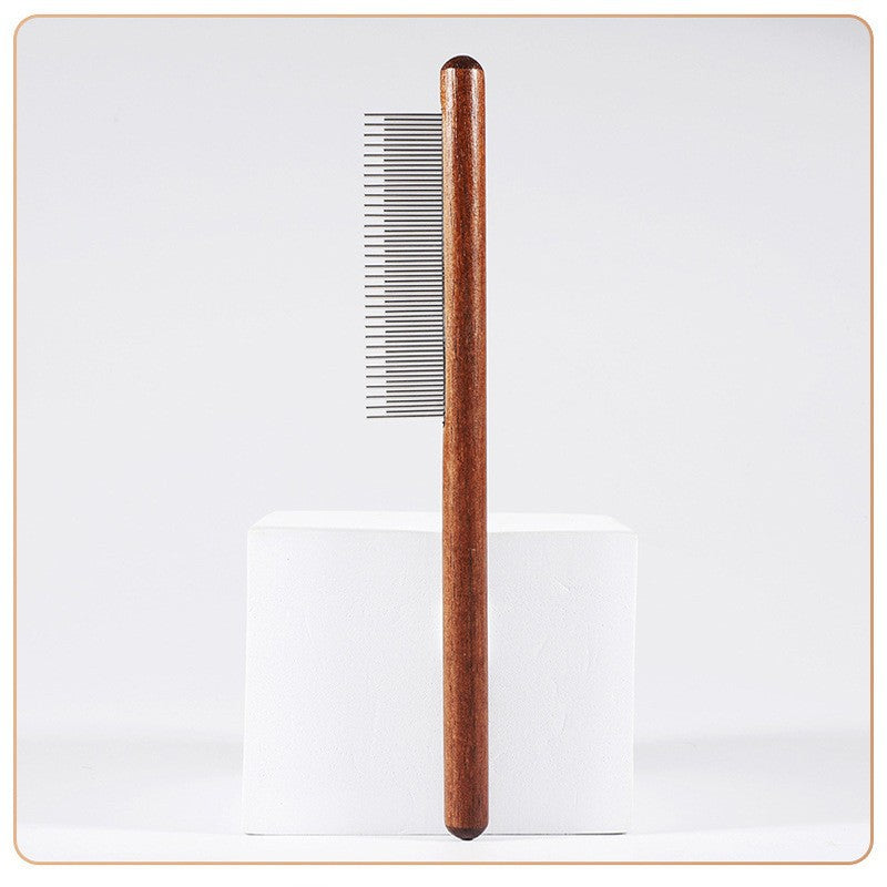 Pet Grooming Combs & Dematting Tools - Wooden Comb (Long and Short Pins)