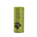 Yellow-Green Pet Waste Bags and Dispensers - 1 Roll - 15 Bags