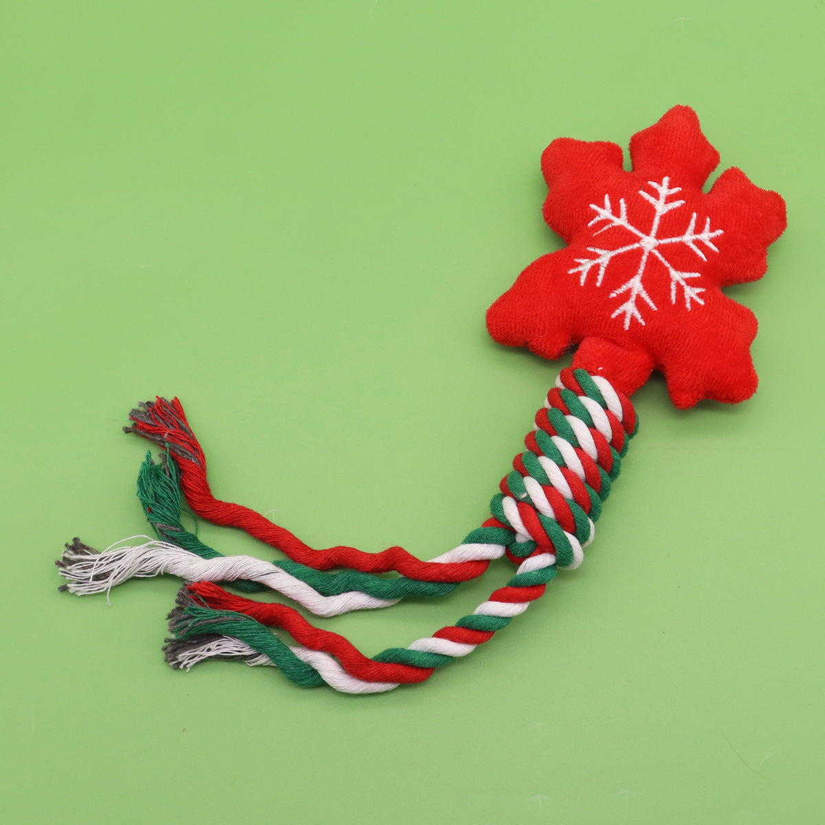 Christmas Rope Dog Toys - Snowflake