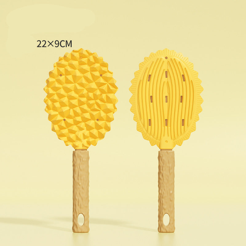 Durian-Style Cat Massage Brush & Cat Grass Spray Options - Durian Massage Brush (Yellow)