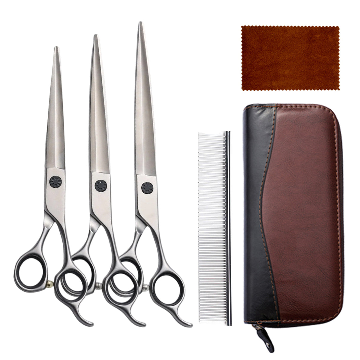 440C Stainless Steel Pet Grooming Shears & Sets - H021 Set
