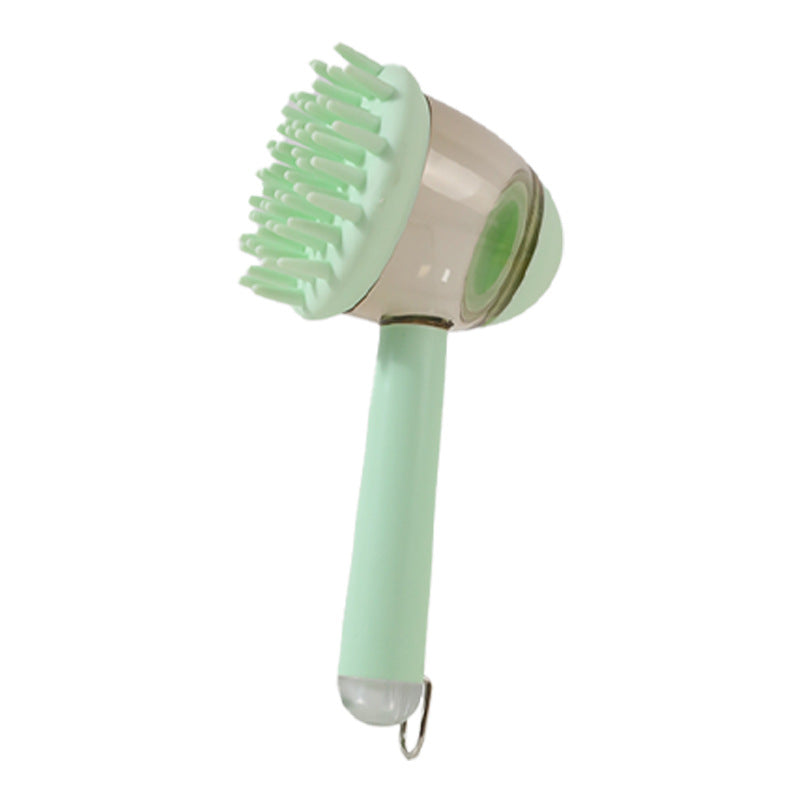 Refillable Pet Bath Brush - 18 cm - Refillable Bath Brush / Green