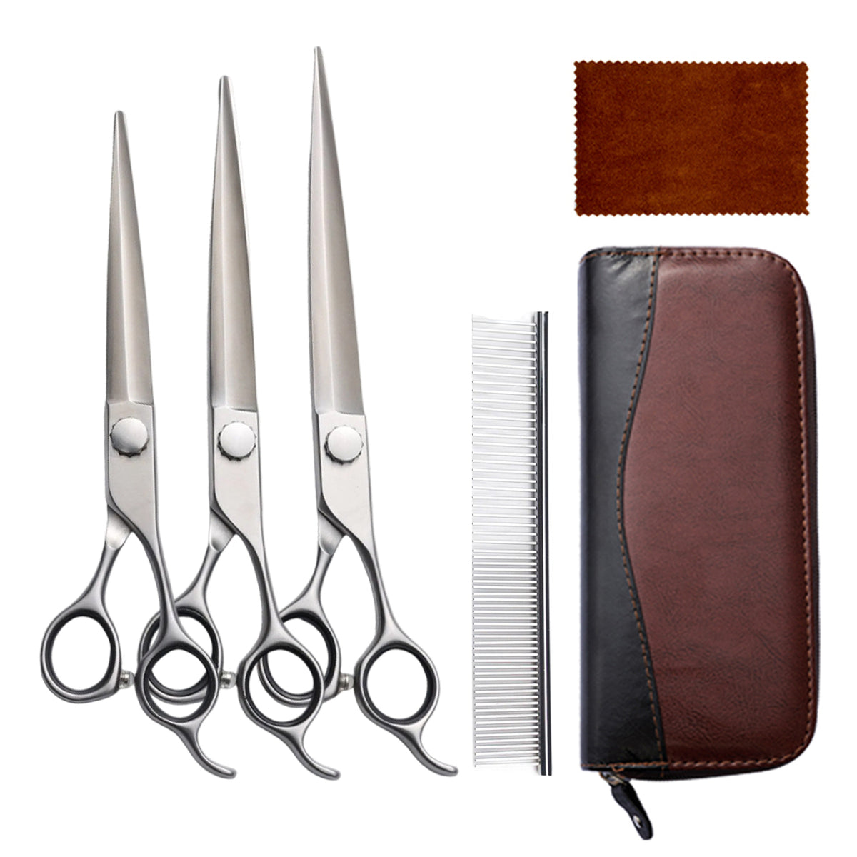 440C Stainless Steel Pet Grooming Shears & Sets - H020 Set