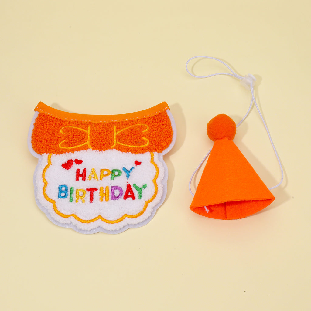 Pet Birthday Dress-Up Accessories - S276 (Orange)