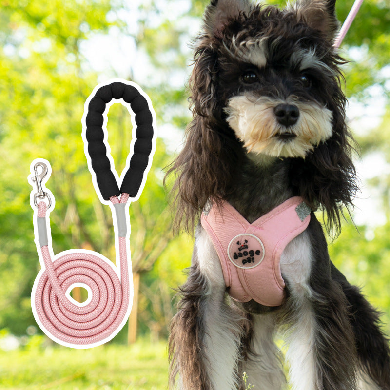 X-Style Reflective Dog Harness & Leash Sets - X-Style Pink / Round Leash / 1.5 (Unit Unspecified)