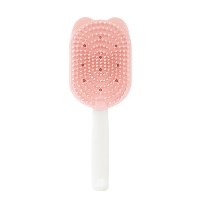 Silicone Pet Grooming & Massage Brush - Chinese-Language Packaging