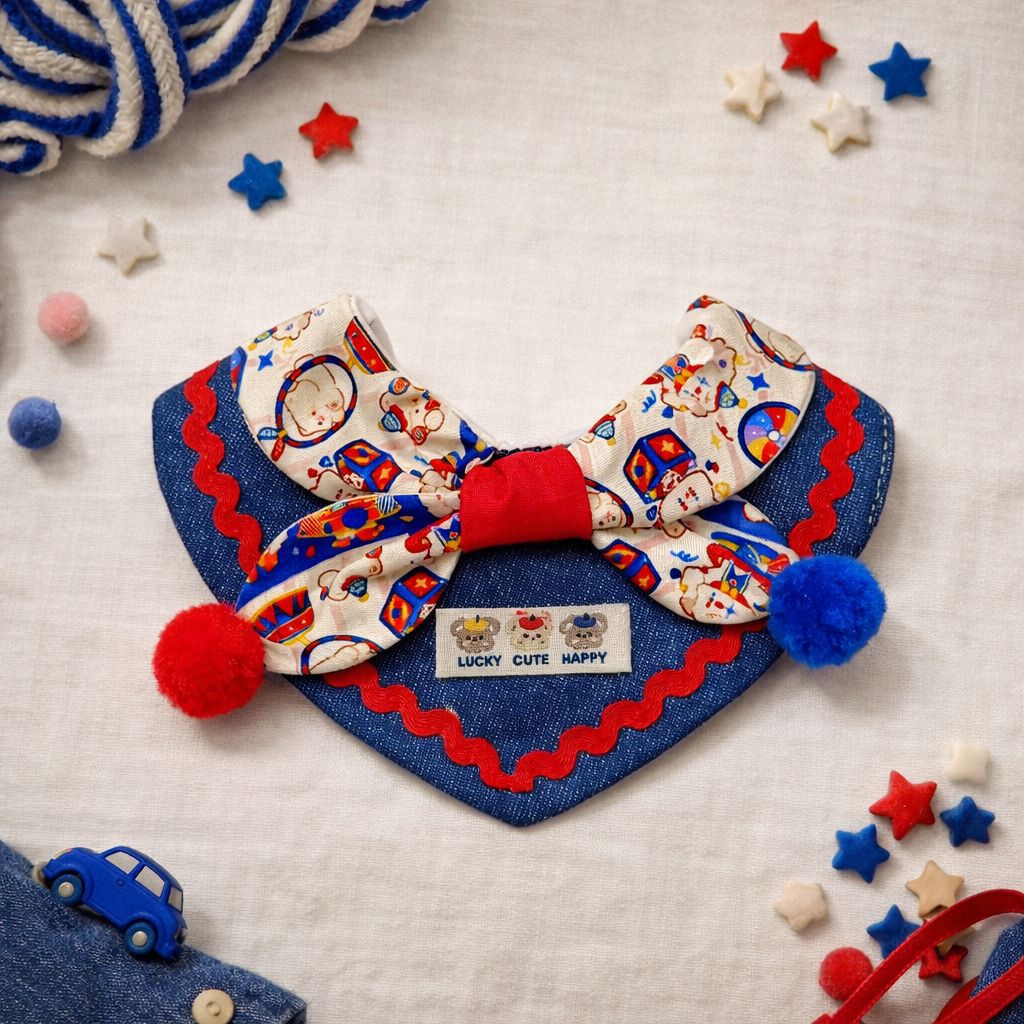 Circus Clown Pet Bandana & Collar - Circus Collar
