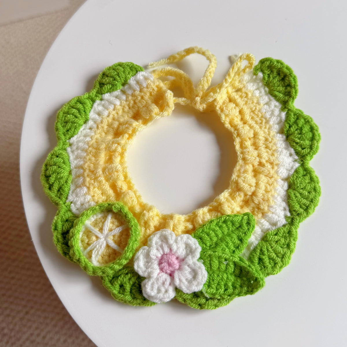 Knitted Pet Collars & Bibs for Cats and Dogs - Pomelo Collar